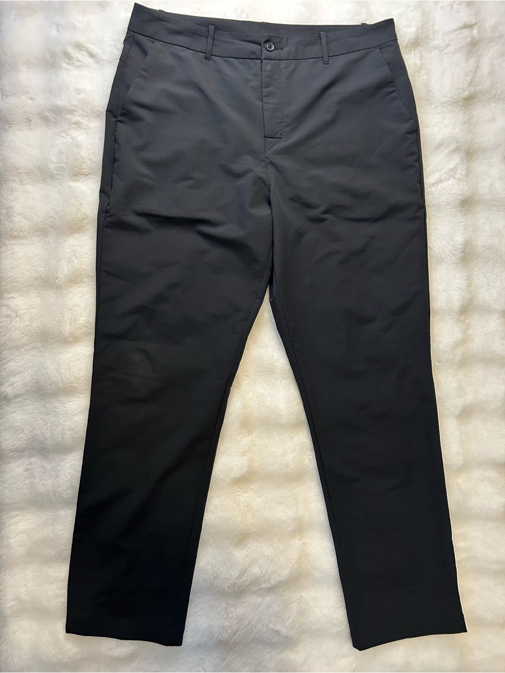 Men's Black Slim Stretch Chinos